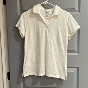 White adidas women’s golf shirt